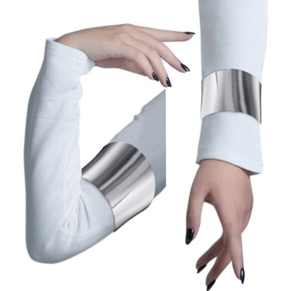 Silver Padme Amidala Cosplay Cuff Bracelets Adjustable for Women - Picture 2 of 6